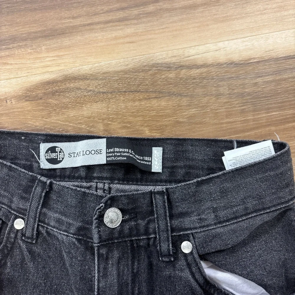 Levi's SilverTab Jeans Kids Size 14 Regular Stay Loose Cotton Black Streetwear